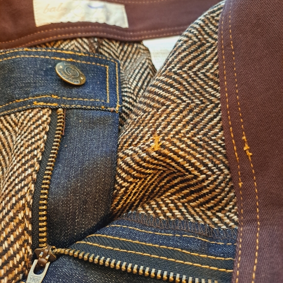 Baby Phat Jean Co Brown Tweed Cropped Pants- NWT - Picture 9 of 13